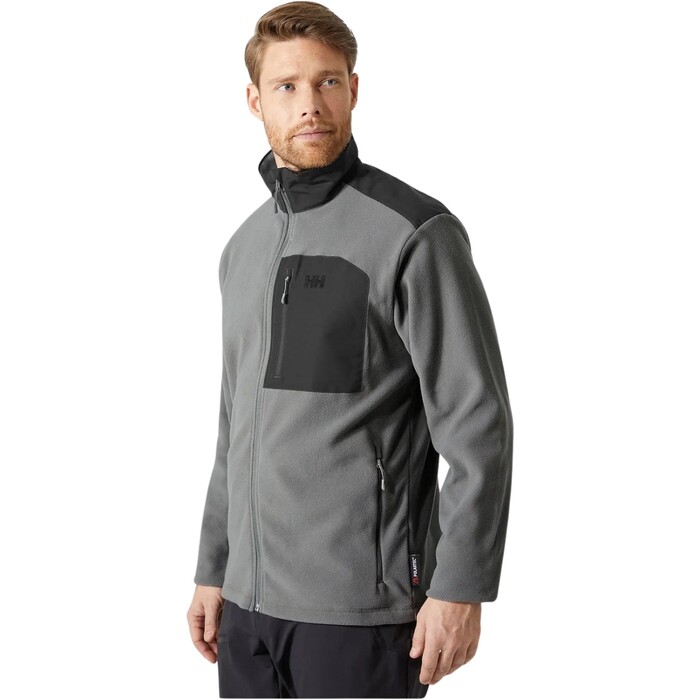 2024 Helly Hansen Hombres Daybreaker Bloque Fleece Chaqueta 49454 - Concrete